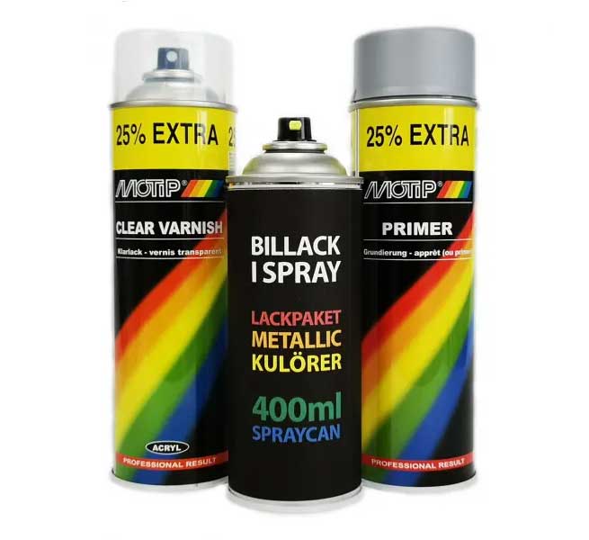 Spraycan Lackpaket 1K i gruppen Spray / Bättringsfärg till bil / Lackpaket hos Spraycan Sweden AB (05056-3)
