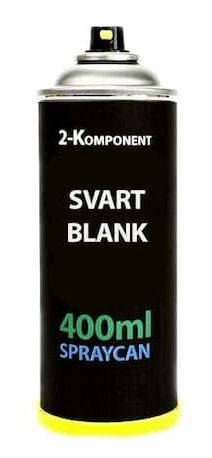 2K Sprayfärg Blanksvart 400 ml i gruppen Spray / Kulörer / Svarta & Vita hos Spraycan Sweden AB (05057-1)