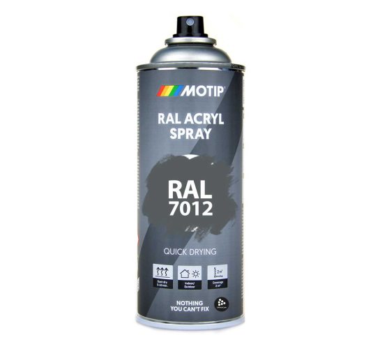 RAL 7012 Basalt Grey 400 ml Spray i gruppen Spray / Kulörer / 144 st RAL-Kulörer hos Spraycan Sweden AB (07018)