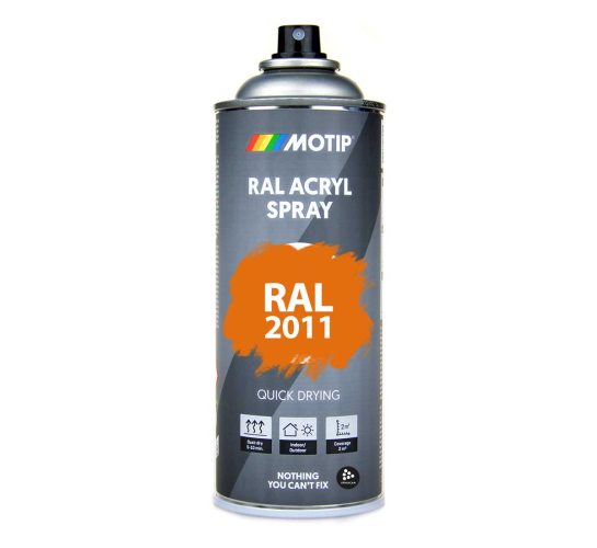 RAL 2011 Deep Orange 400 ml Spray i gruppen Spray / Kulörer / 144 st RAL-Kulörer hos Spraycan Sweden AB (07080)