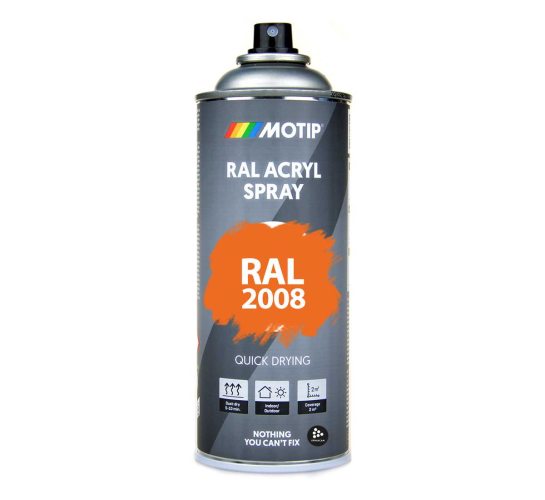 RAL 2008 Light Red Orange 400 ml Spray i gruppen Spray / Kulörer / 144 st RAL-Kulörer hos Spraycan Sweden AB (07085)