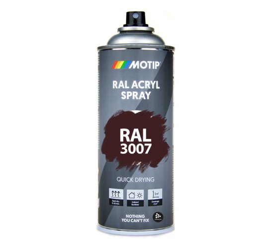 RAL 3007 Black Red 400 ml Spray i gruppen Spray / Kulörer / 144 st RAL-Kulörer hos Spraycan Sweden AB (07103)