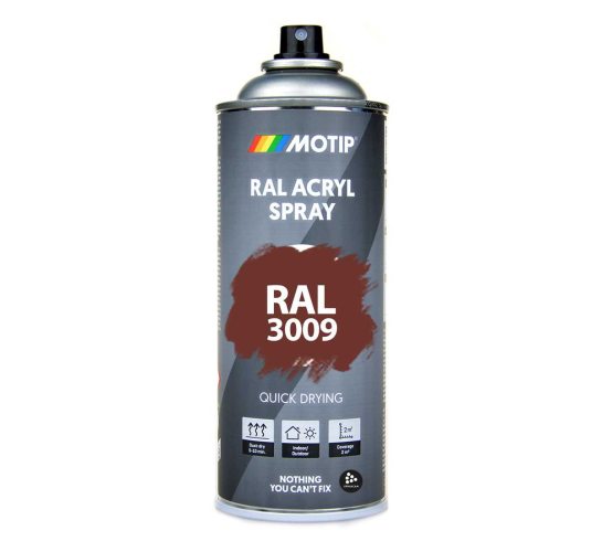 RAL 3009 Oxide Red 400 ml Spray i gruppen Spray / Kulörer / 144 st RAL-Kulörer hos Spraycan Sweden AB (07104)
