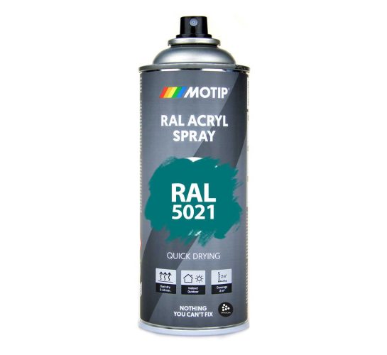 RAL 5021 Water Blue 400 ml Spray i gruppen Spray / Kulörer / 144 st RAL-Kulörer hos Spraycan Sweden AB (07137)