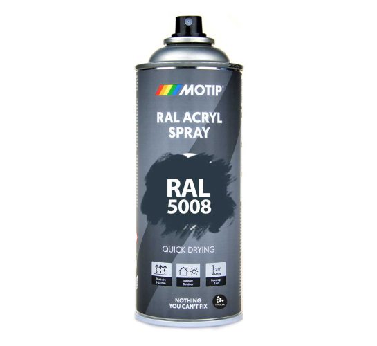 RAL 5008 Grey Blue 400 ml Spray i gruppen Spray / Kulörer / 144 st RAL-Kulörer hos Spraycan Sweden AB (07168)
