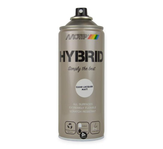 Hybrid Klarlack Matt 400 ml i gruppen Spray / Kul�rer / Hybrid hos Spraycan Sweden AB (304603)