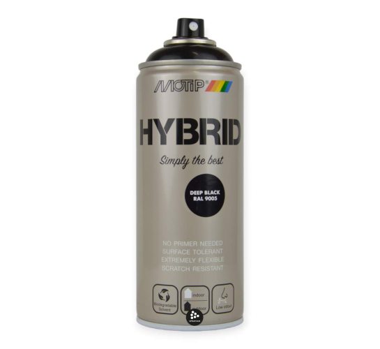 Hybrid RAL 9005 Blank 400 ml i gruppen Spray / Kul�rer / Hybrid hos Spraycan Sweden AB (304701)