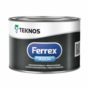 Ferrex Aqua Rostskyddsfärg Vit 0,5 Liter