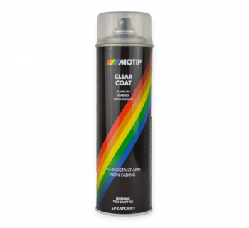 Blank klarlack spray 500 ml. Motip Clear Coat 1 k. 