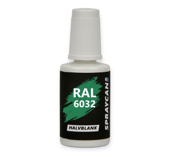 Lackstift med vattenbaserad bättringsfärg RAL 6032, Signal Green 20 ml