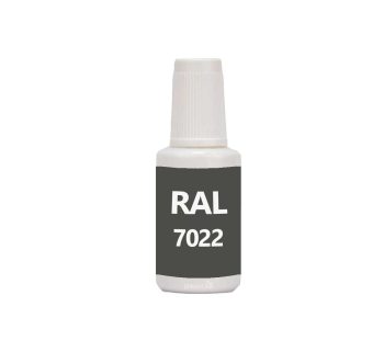 Penselflaska med vattenbaserad frg RAL 7022, 20 ml