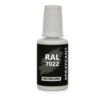 Penselflaska med vattenbaserad färg RAL 7022, 20 ml