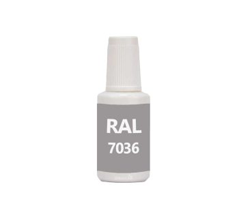 RAL 7036 Platinum Grey, bttringsfrg i penselflaska 20 ml