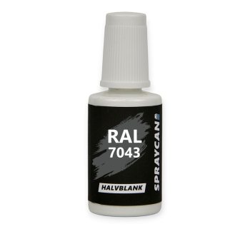 RAL 7043, Traffic Grey B. Bättringsfärg i penselflaska 20 ml