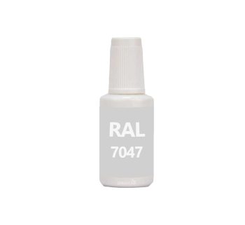 RAL 7047 Telegrey 4 penselflaska med vattenbaserad bttringsfrg 20 ml