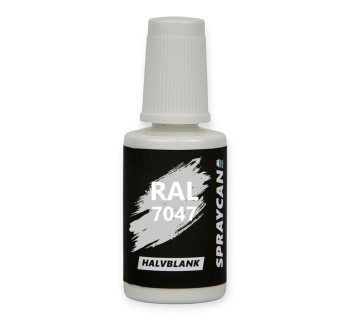 RAL 7047 Telegrey 4 penselflaska med vattenbaserad bättringsfärg 20 ml