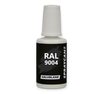 RAL 9004 Signal Black. Penselflaska med vattenbaserad bättringsfärg 20 ml