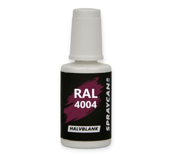 RAL 4004 Claret Violet. Penselflaska med vattenbaserad bättringsfärg 20 ml