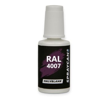 RAL 4007 Purple Violet | Penselflaska med vattenbaserad bättringsfärg 20 ml