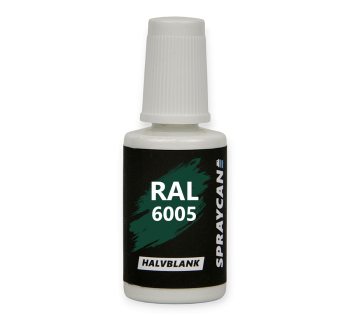 RAL 6005 Moss Green, penselflaska med vattenbaserad bättringsfärg 20 ml