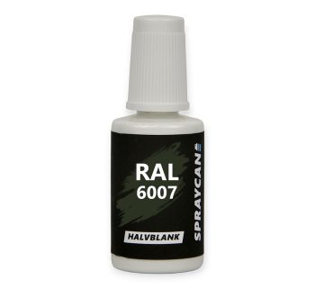 RAL 6007 Bottle Green, penselflaska med vattenbaserad bättringsfärg 20 ml