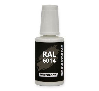 RAL 6014 Yellow Olive, penselflaska med vattenbaserad bättringsfärg 20 ml
