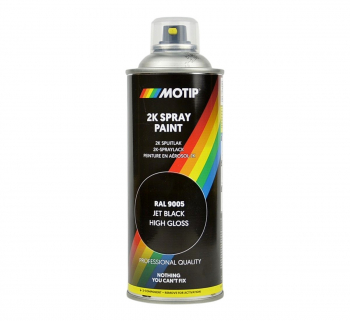 2K Sprayfärg RAL 9005 Svart Blank 400 ml