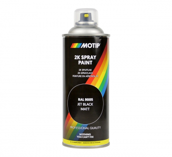 2K Sprayfärg RAL 9005 Svart Matt 400 ml