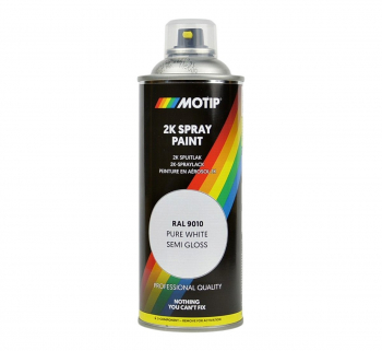 2K Sprayfärg RAL 9010 Vit Sidenmatt 400 ml