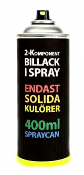 2K Billack i sprayburk (Solida Kulörer) 400ml