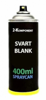 2K Sprayfärg Svart Blank 400 ml