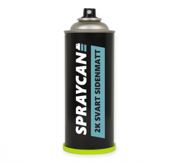 2K Sprayfärg Svart Sidenmatt 400 ml