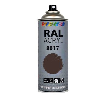 Sprayburk Dupli-Color RAL Acryl. Akryllack i sprayburk 400 ml Chokladbrun RAL 8017