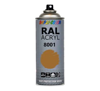 Sprayfärg Dupli-Color RAL Acryl. Akryllack i sprayburk RAL 8001 Ochre Brown