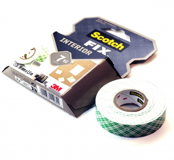 Monteringstejp Scotch-Fix Interiör 19mm X 1.5m