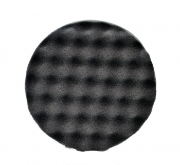 Polerrondell Mjuk Våfflad 150mm Svart