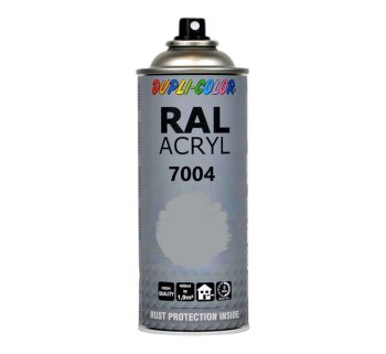 Dupli-Color Sprayfärg RAL Acryl. Akryllack i sprayburk 400 ml RAL 7004 Signal Grey.