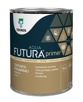 Vattenburen häftgrund för både inom och utomhusbruk. Futura Aqua primer är lättanvänd och ger en pålitlig grund för dina målningsprojekt. 