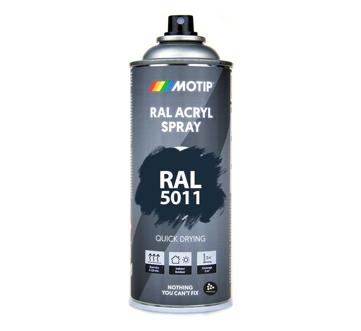 LudwigLacke Spraydose RAL 5011 Stahlblau Matt – 400 Ml | Für Innen & Außen | Made In Germany