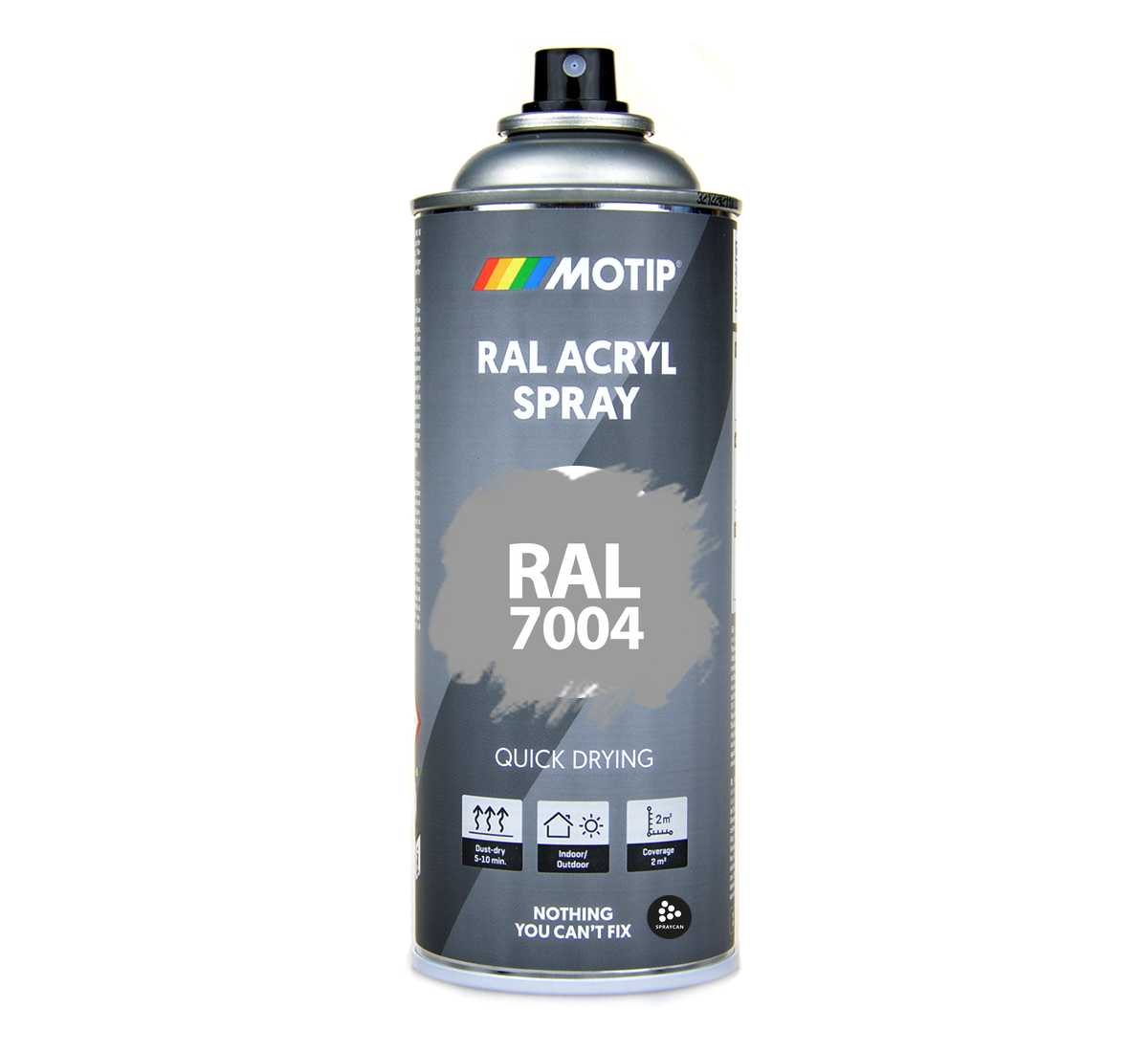 RAL 7004 Signal Grey 400 ml Sprayfärg | Spraycan.se