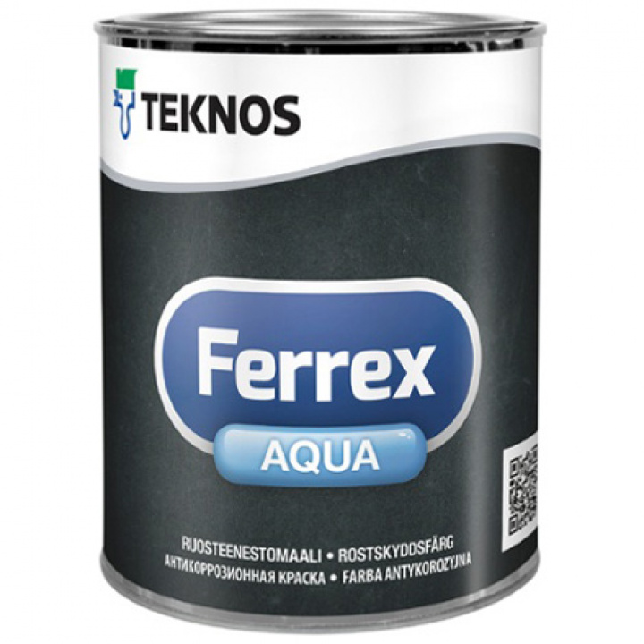 Ferrex Aqua Rostskyddsfrg Vit S0500-N 1-liter i gruppen Mlarfrg / Inomhus / Metall hos Spraycan Sweden AB (0350101001)