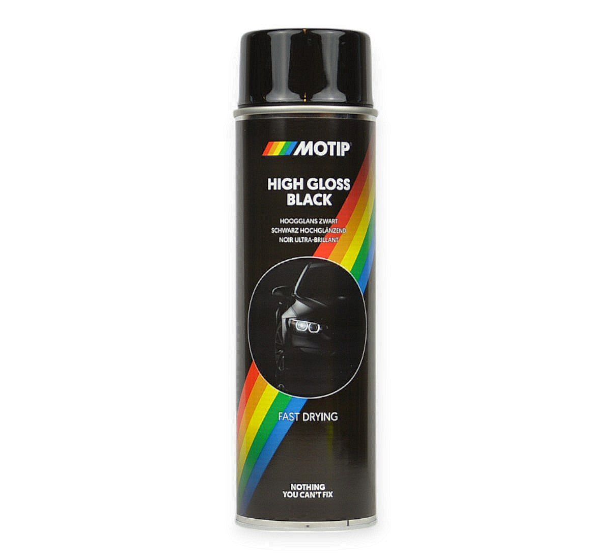 MOTIP blank svart sprayfärg 500 ml