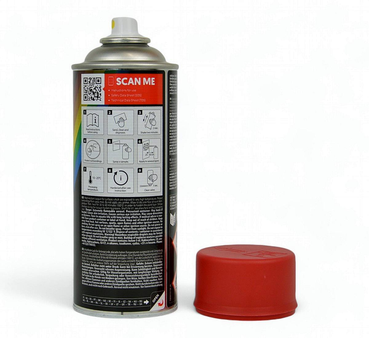 Värmebeständig färg Röd | Köp hos Spraycan.se