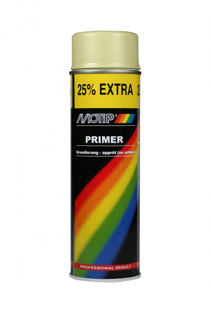 Primer Filler Gul 500 ml i gruppen Spray / Grundfärg / Grundfärg 1-komponent / Universalprimer hos Spraycan Sweden AB (04053)