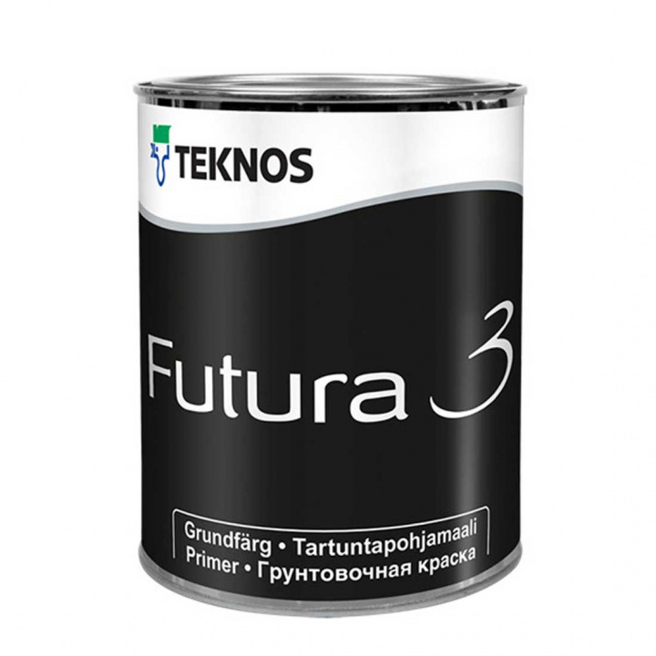 Futura 3 Grundfärg Vit 0,9L i gruppen Målarfärg / Utomhus / Trä hos Spraycan Sweden AB (0410001001)