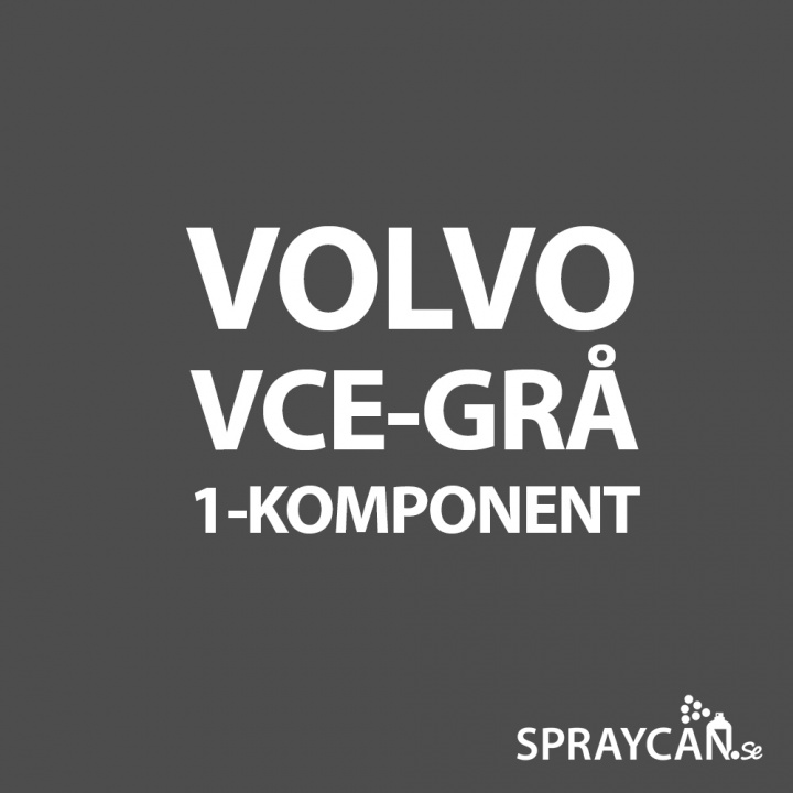 1K Sprayfärg Volvo VCE Grå 400 ml i gruppen Spray / Kulörer / Entreprenad / Maskiner hos Spraycan Sweden AB (05053-6)