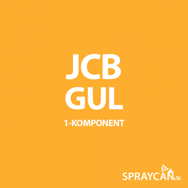 1K Sprayfärg JCB Gul 400 ml i gruppen Spray / Kulörer / Entreprenad / Maskiner hos Spraycan Sweden AB (05053-9)