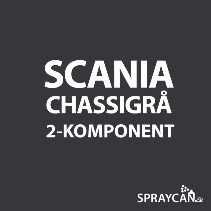 2K Sprayfärg Scania Chassigrå 400 ml i gruppen Spray / Kulörer / Entreprenad / Maskiner hos Spraycan Sweden AB (05057-10)