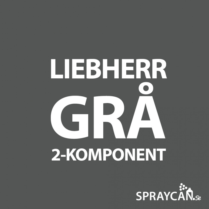 2K Sprayfärg Liebherr Grå 400 ml i gruppen Spray / Kulörer / Entreprenad / Maskiner hos Spraycan Sweden AB (05057-3)