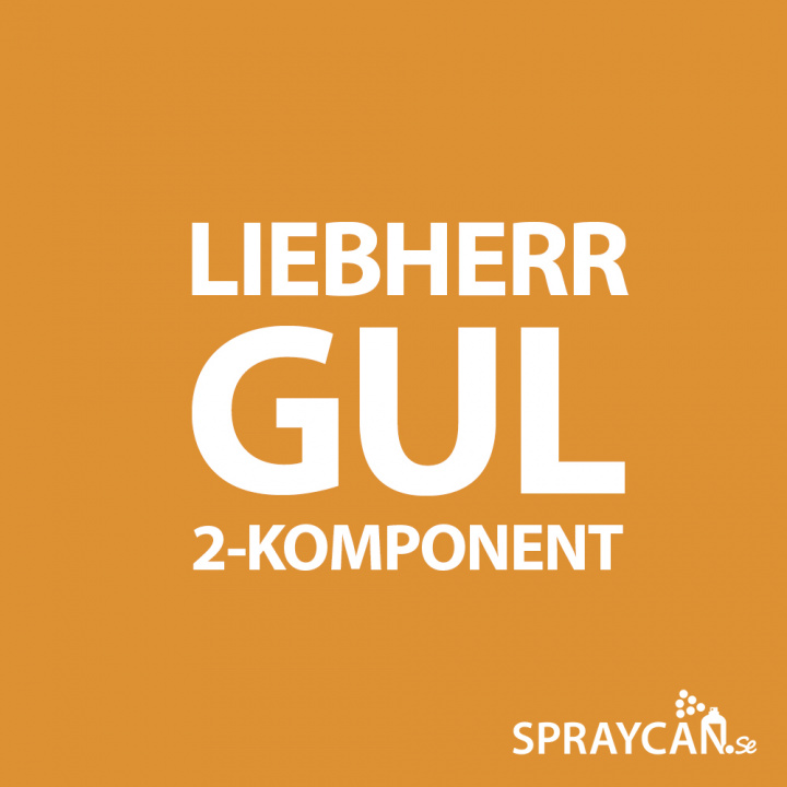 2K Sprayfärg Liebherr Gul 400 ml i gruppen Spray / Kulörer / Entreprenad / Maskiner hos Spraycan Sweden AB (05058-5)
